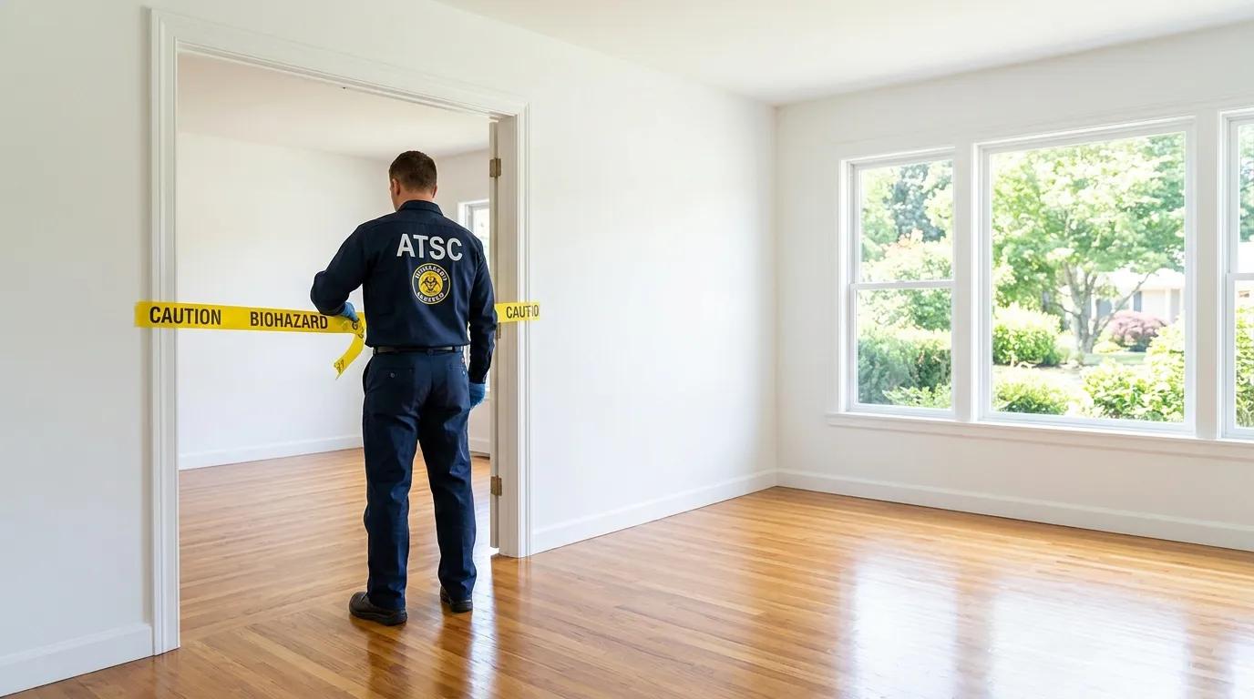 Certified biohazard cleanup crew performing Crime Scene Cleanup in Willow Grove